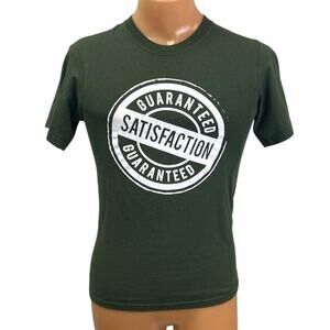 Port & Company Mens Small Satisfaction Guaranteed Cotton Short Sleeve Tee Shirt